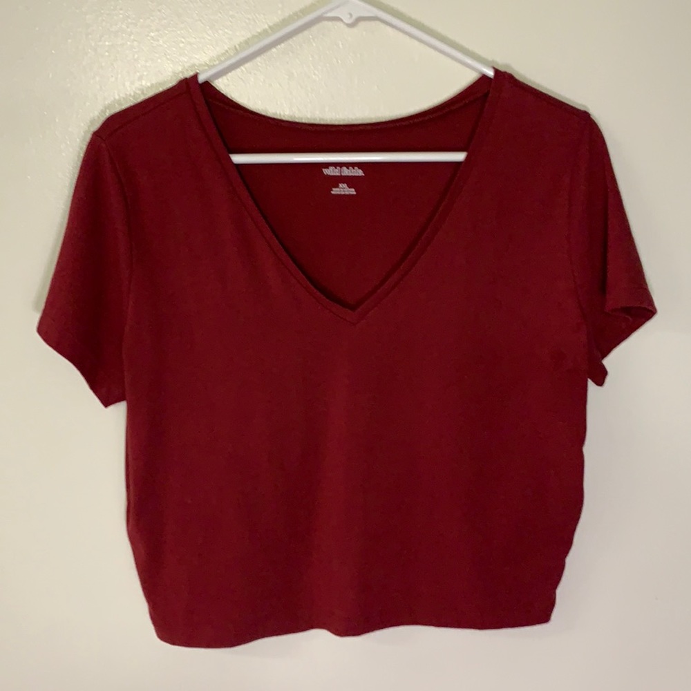 Maroon Crop-top!! Wild Fable. Size XXL, runs small.